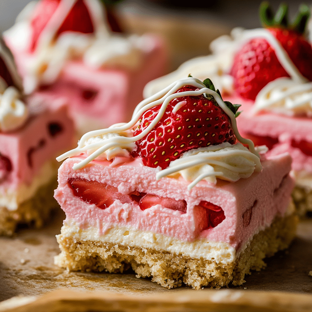 Strawberry Cheesecake Shortbreads