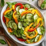 Viral TikTok Cucumber and Bell Pepper Salad Recipe