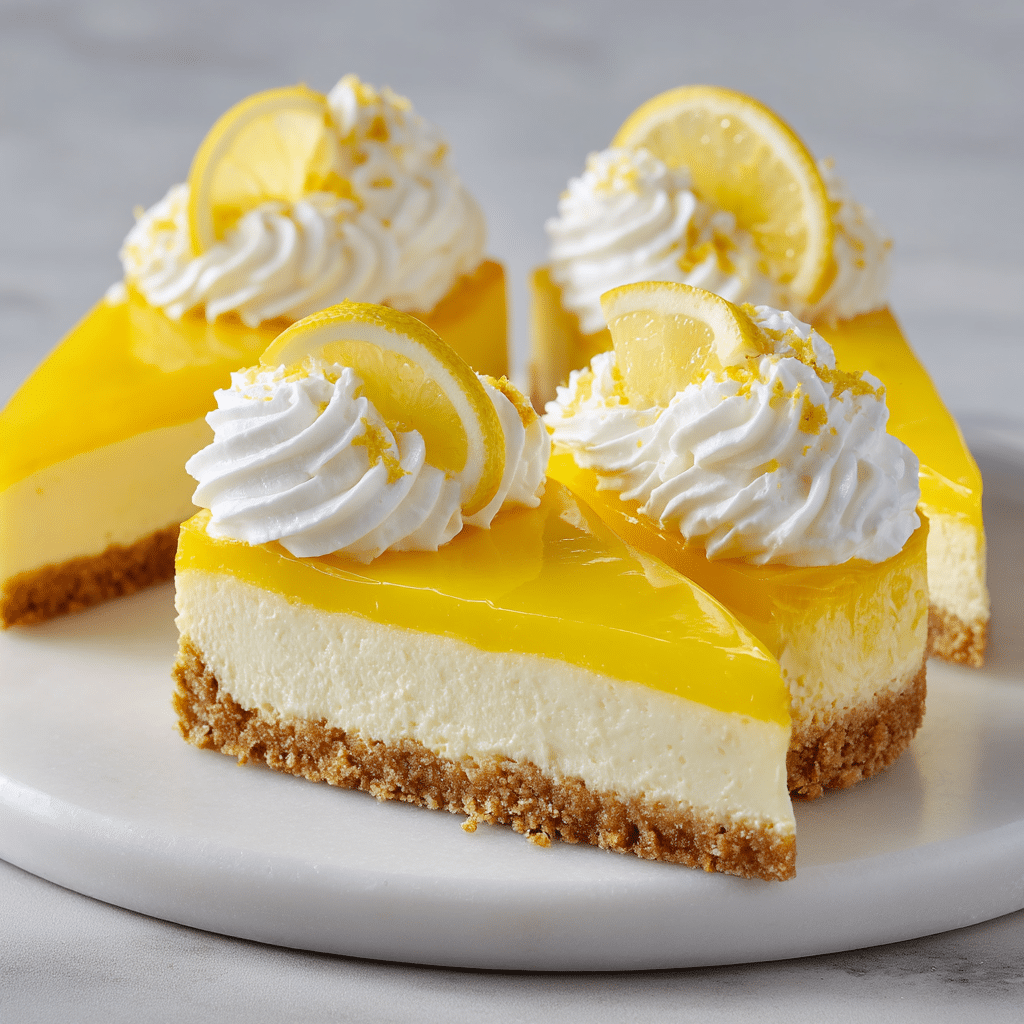 Lemon Cheesecake (No Bake)