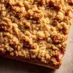 Rhubarb Cake with Vanilla Sauce