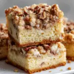 Rhubarb Streusel Coffee Cake