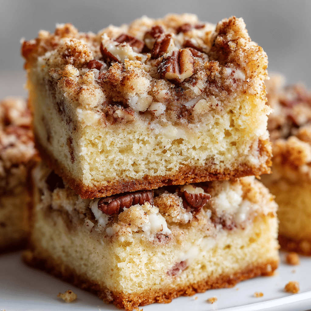 Rhubarb Streusel Coffee Cake