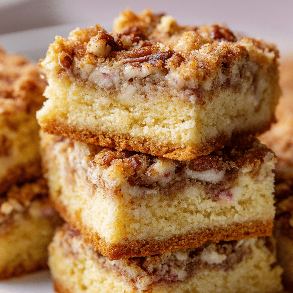 Rhubarb Streusel Coffee Cake