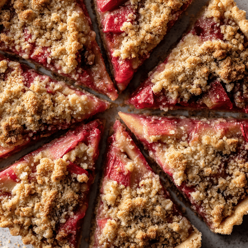Rhubarb Crumble Tart