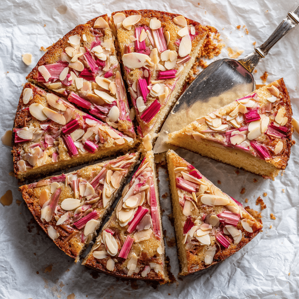 Norwegian Rhubarb and Almond Cake
