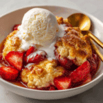 Strawberry Rhubarb Cobbler