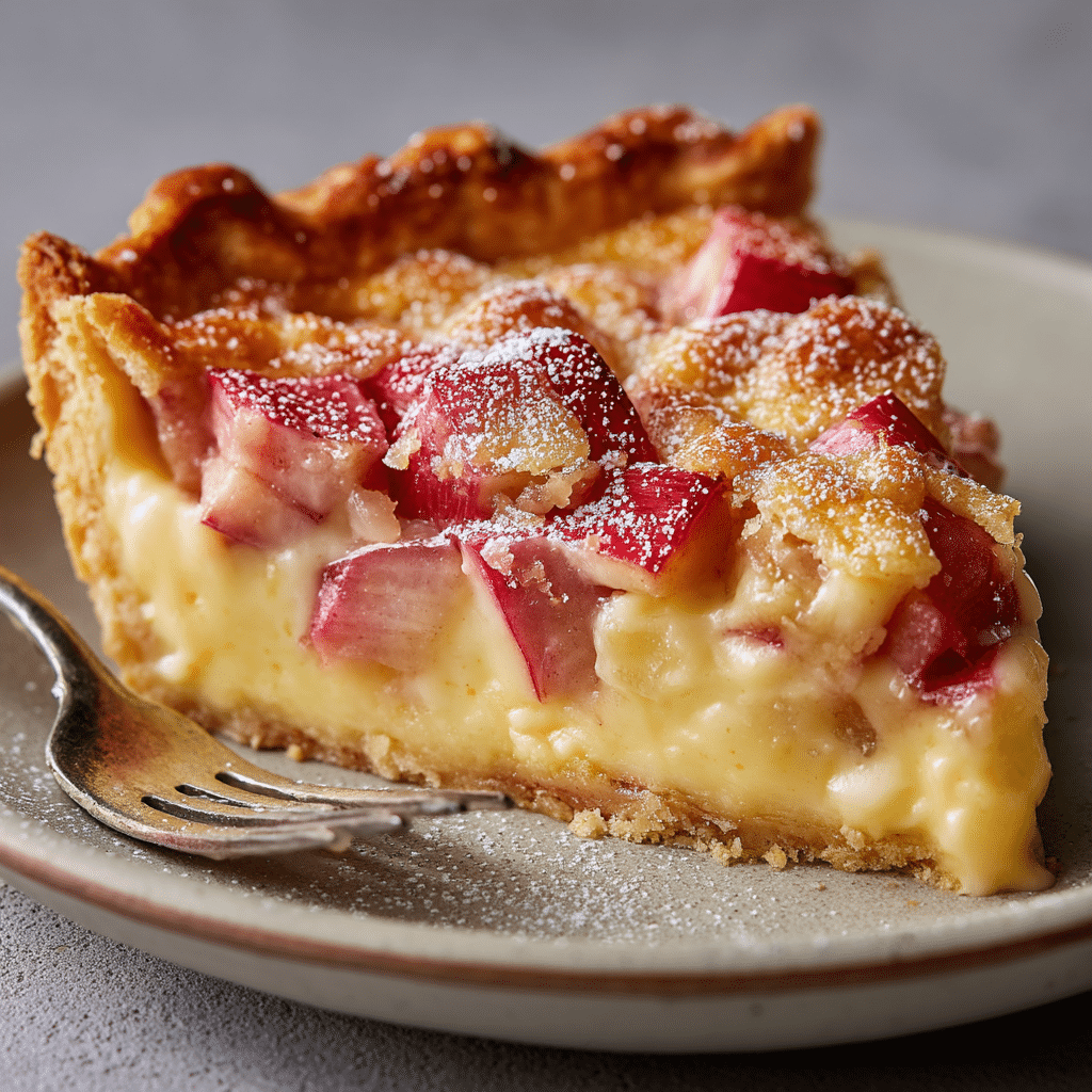 Rhubarb Custard Pie
