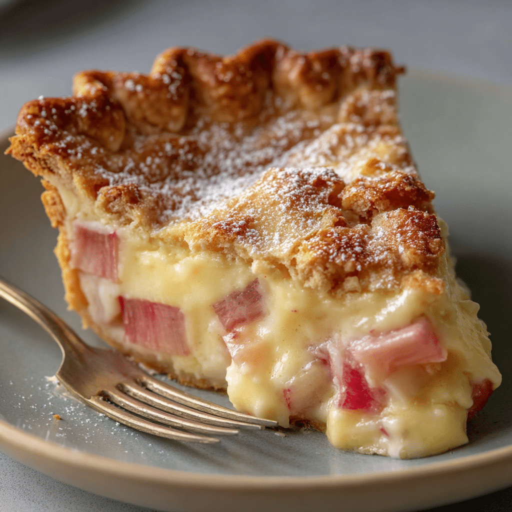 Rhubarb Custard Pie