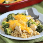 Chicken Broccoli Cheese Quinoa Casserole