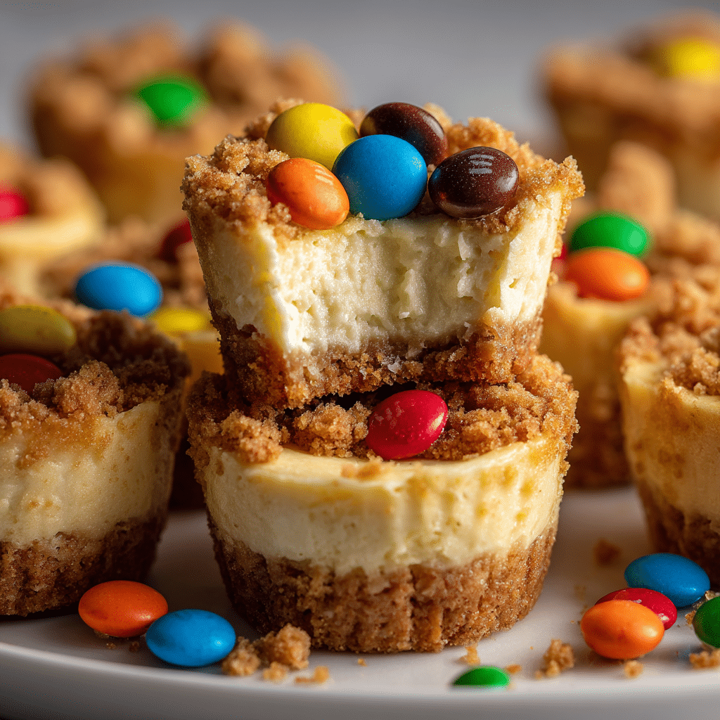 Mini Monster Cookie Cheesecakes