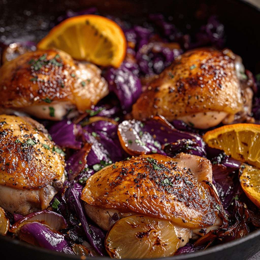 Oktoberfest Chicken and Red Cabbage