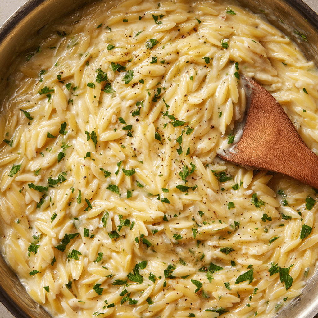 Garlic Parmesan Orzo