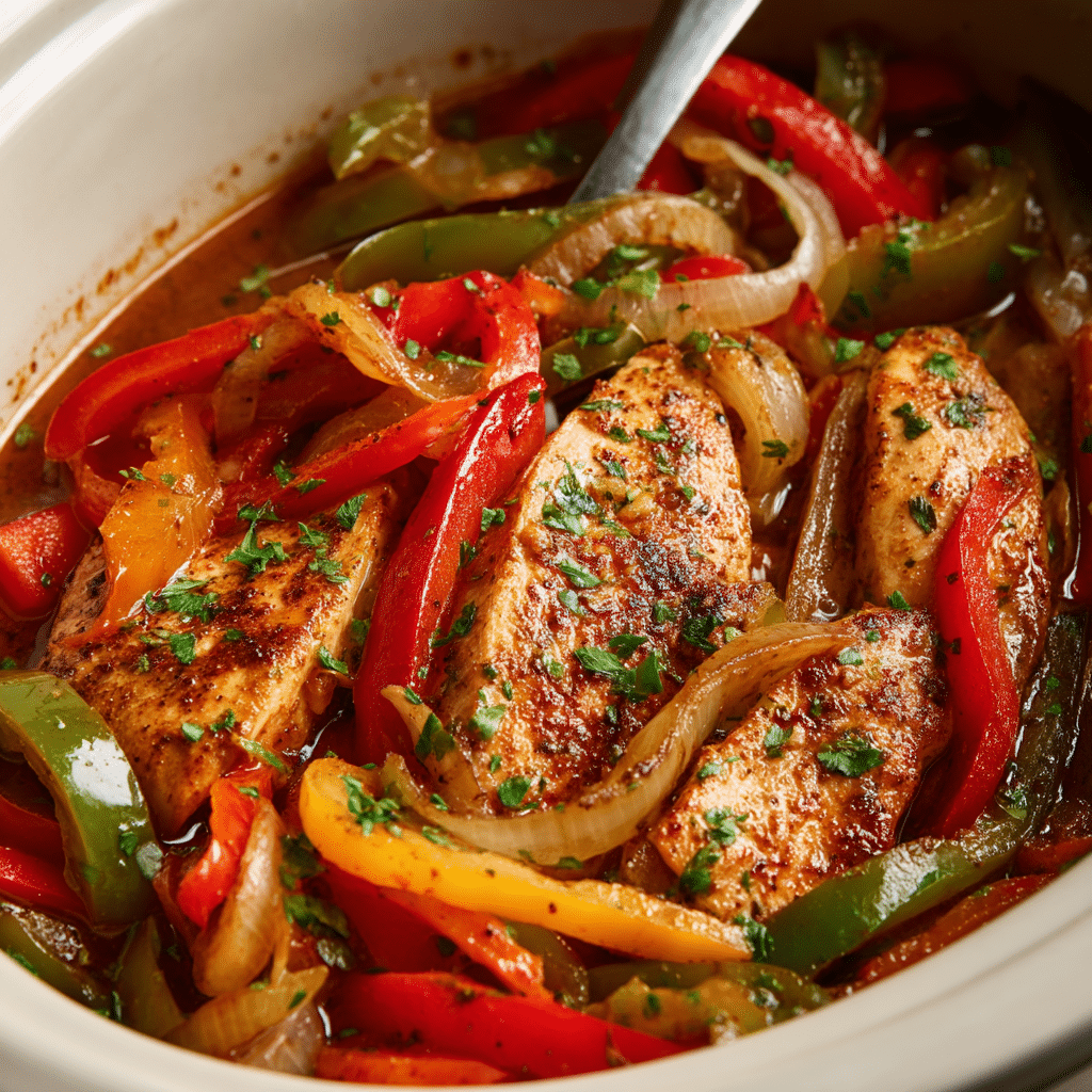 Slow Cooker Chicken Fajitas