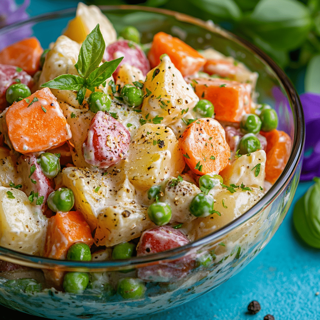 Here's the article for Russian Salad Olivye: