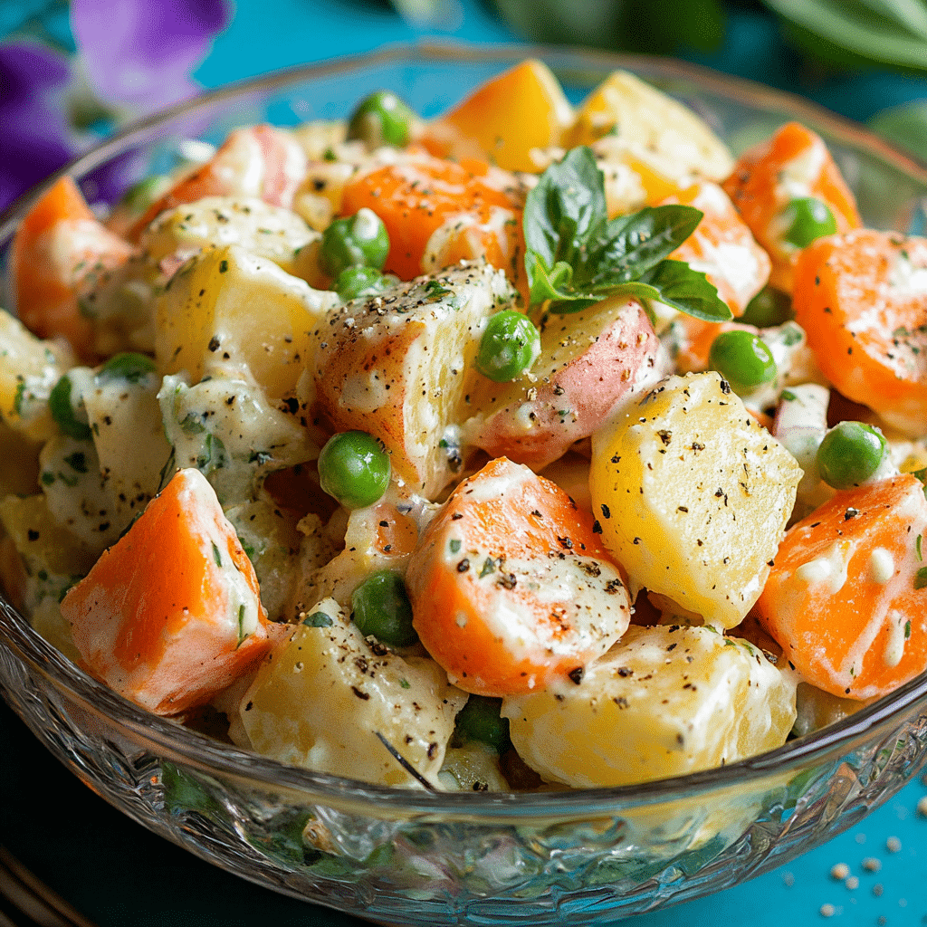 Here's the article for Russian Salad Olivye: