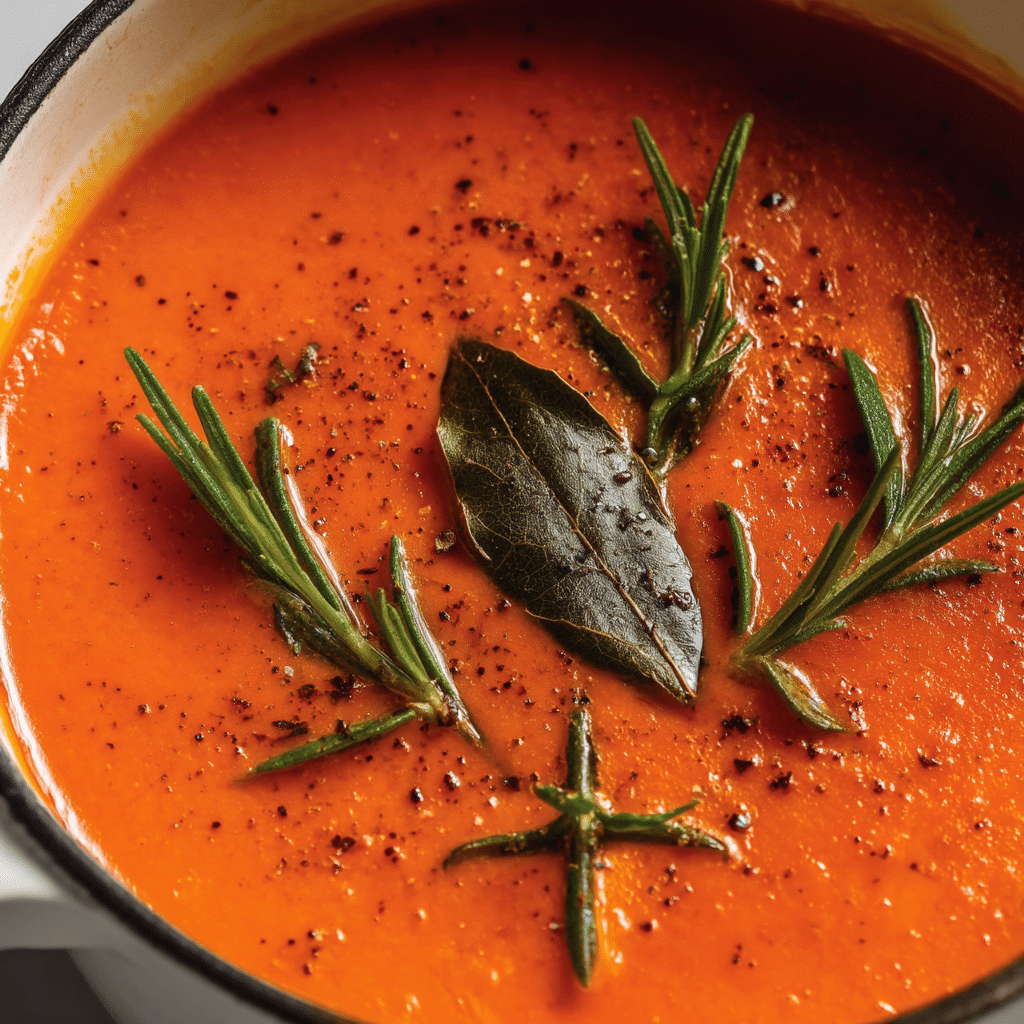 Creamy Roasted Tomato Soup with Basil