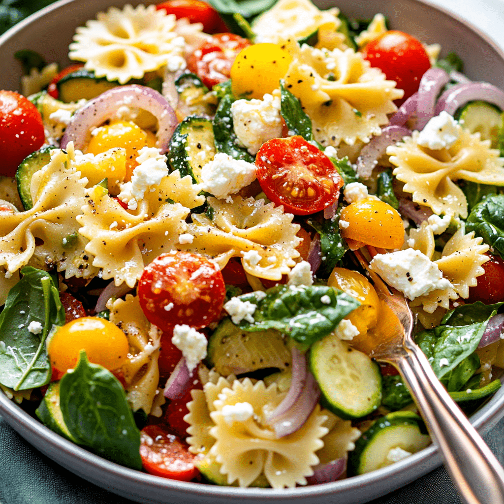 Healthy Tuscan Pasta Salad