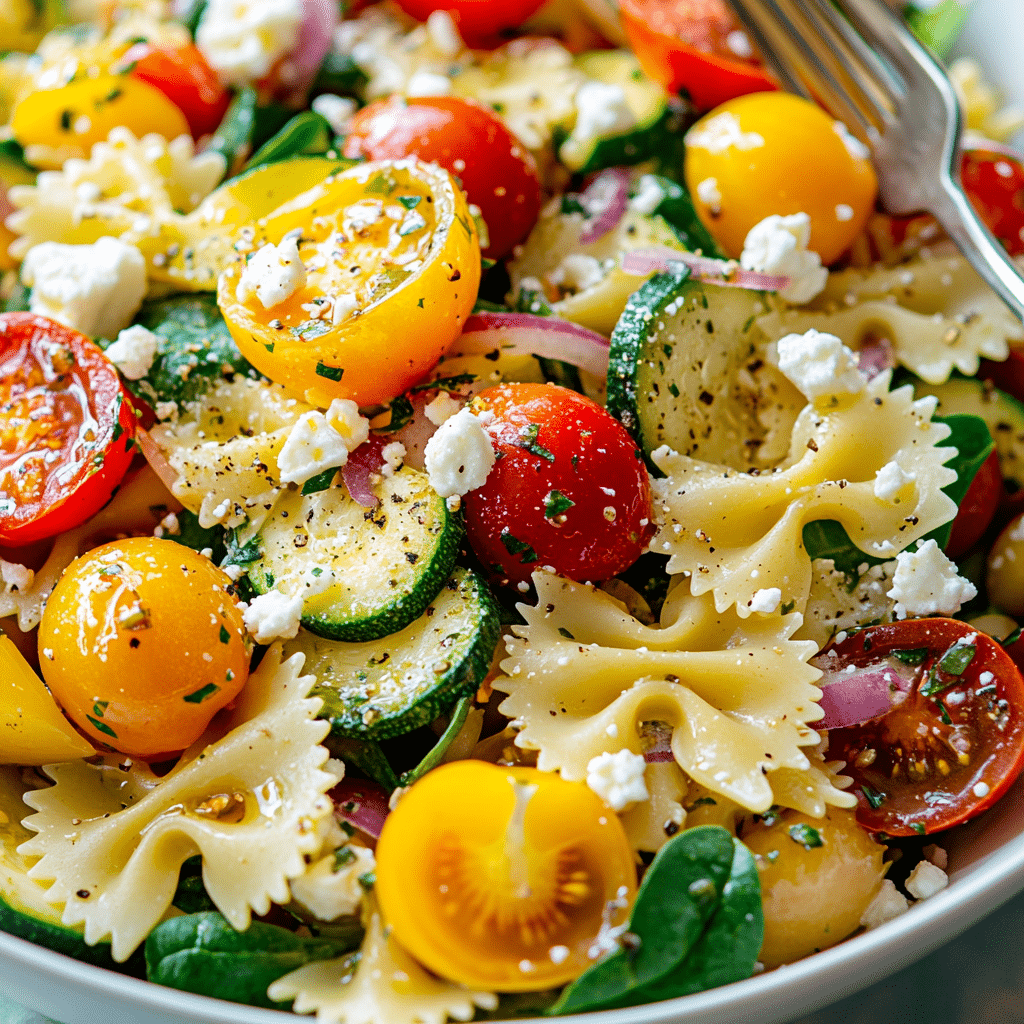 Healthy Tuscan Pasta Salad