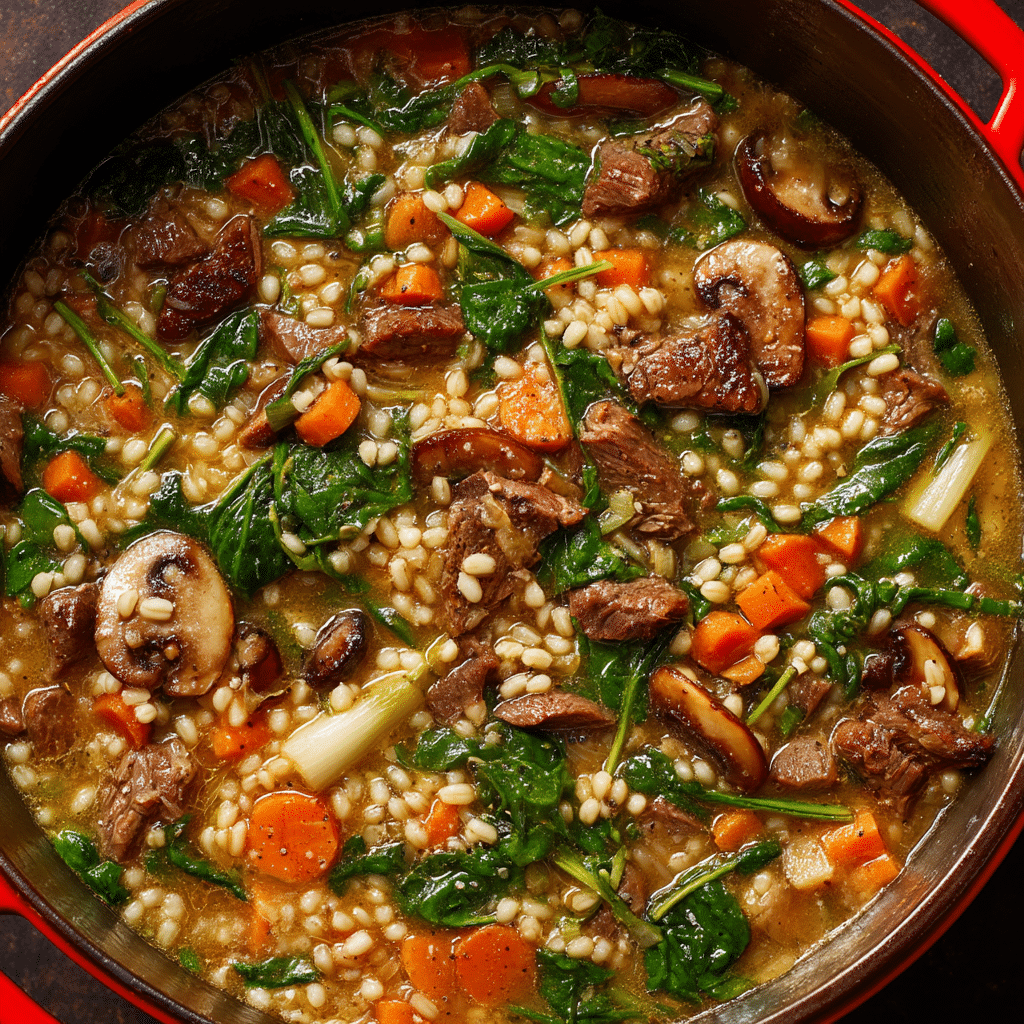 Hearty Beef & Barley Soup
