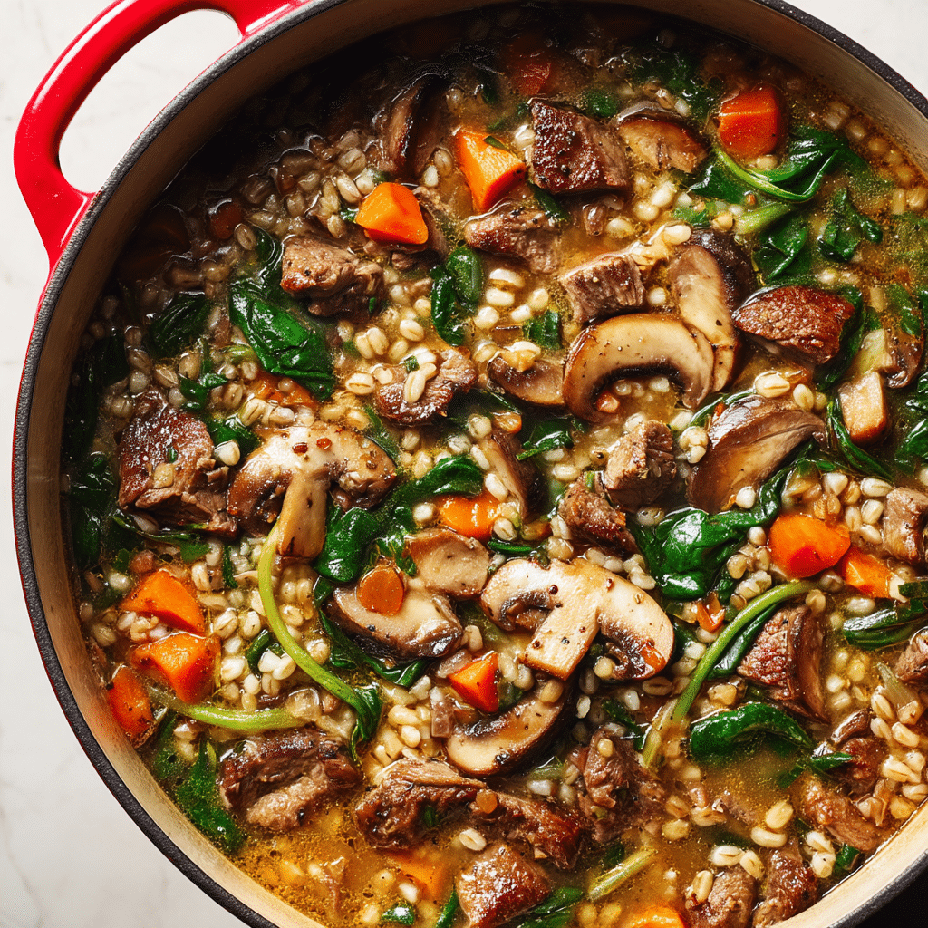 Hearty Beef & Barley Soup
