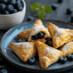 Air Fryer Blueberry Cheesecake Wontons