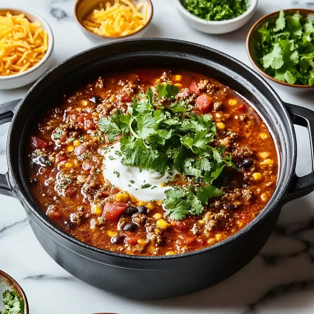 Ground Beef Enchilada Soup Recipe - Recipe Image