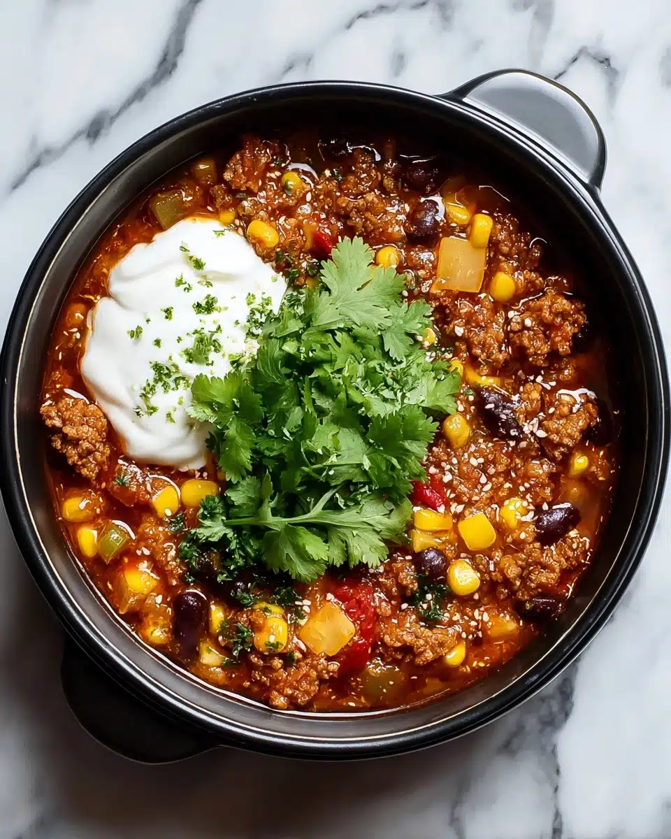 Ground Beef Enchilada Soup Recipe