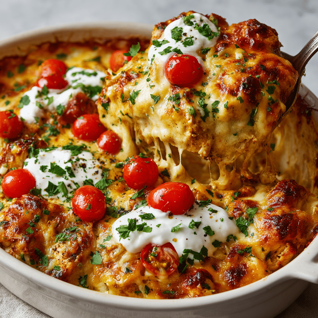 Cheesy Taco Chicken Casserole (Keto, Low Carb, Gluten-Free)