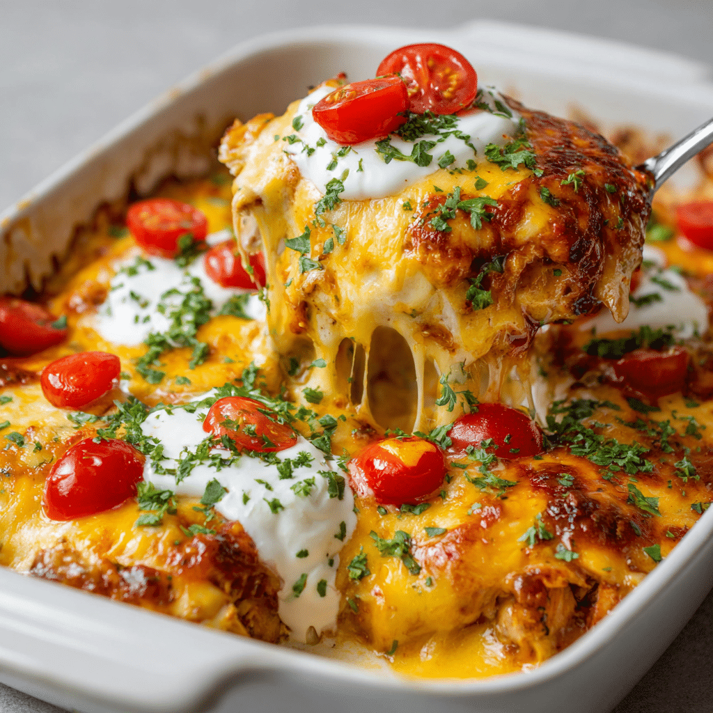 Cheesy Taco Chicken Casserole (Keto, Low Carb, Gluten-Free)