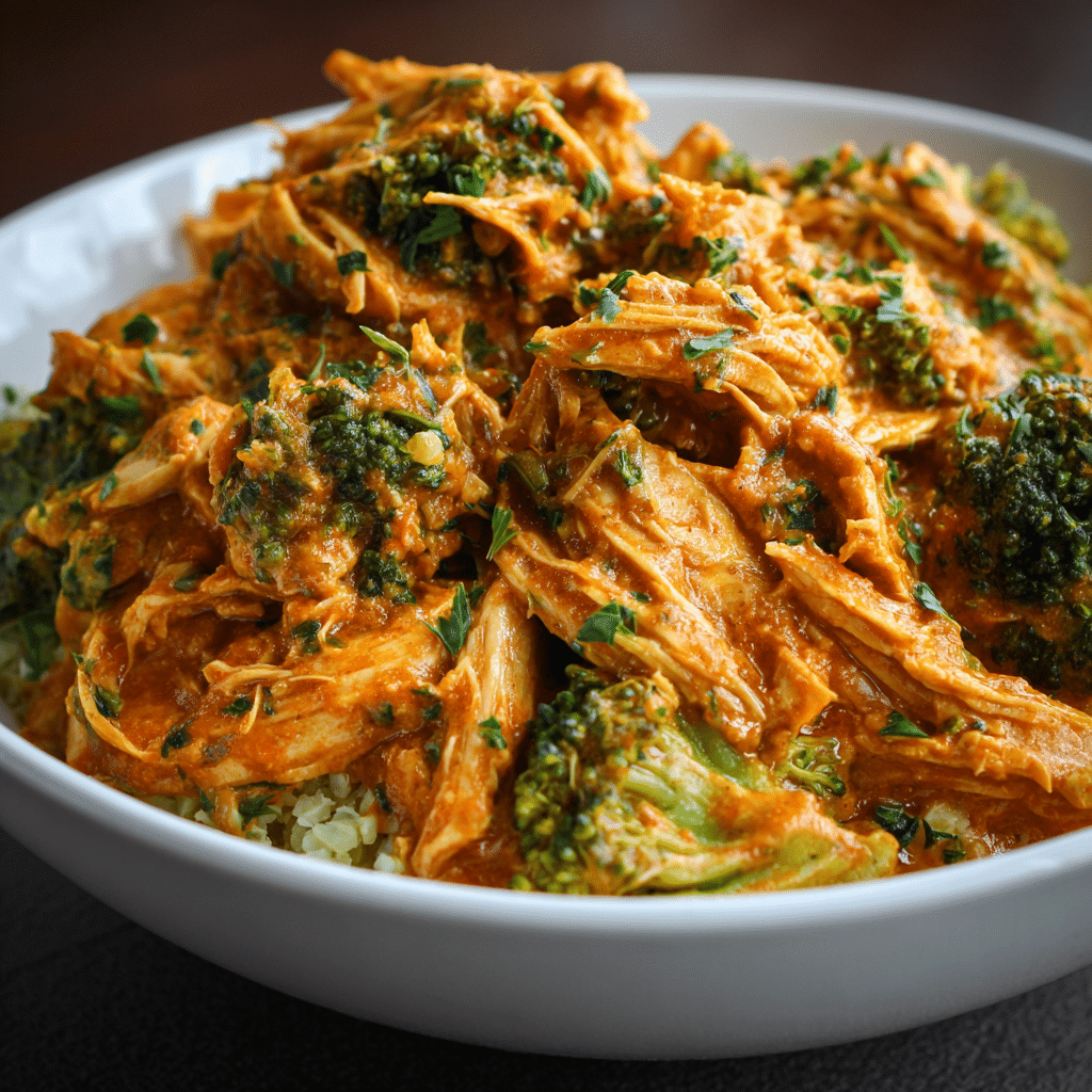 Slow Cooker Broccoli Butter Chicken (GF, Keto, Paleo, Whole 30)