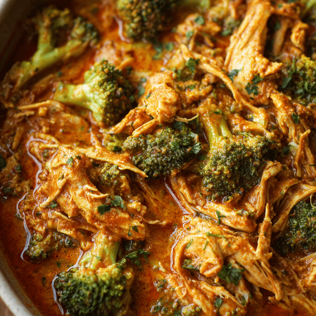 Slow Cooker Broccoli Butter Chicken (GF, Keto, Paleo, Whole 30)