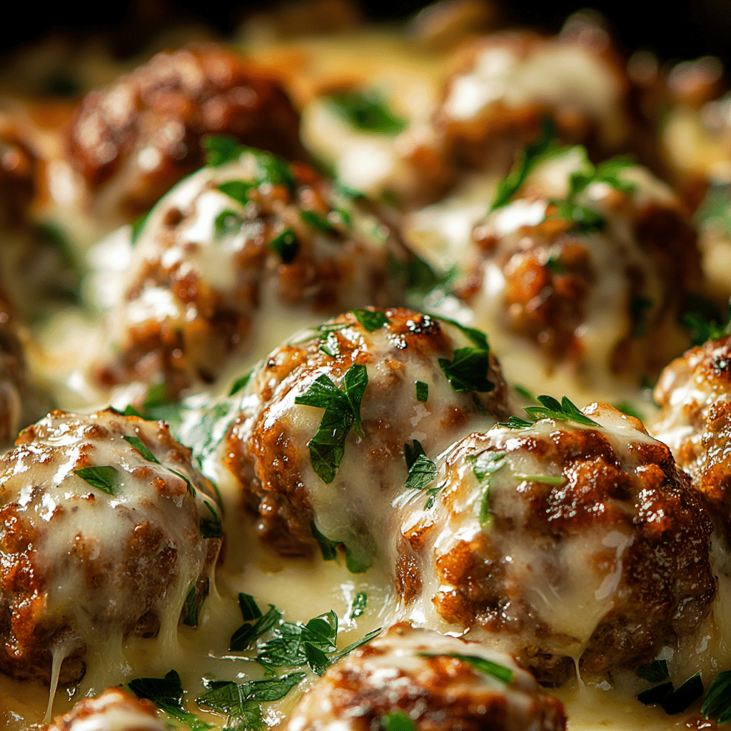 Crock Pot French Onion Meatballs