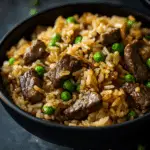 Onion Beef Fried Rice