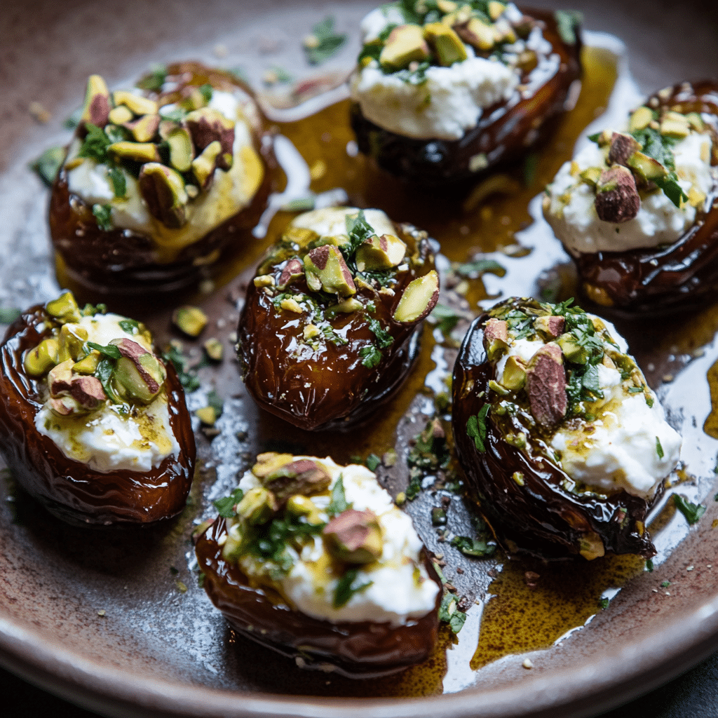 St. Patrick’s Day Treat: Honey Pistachio Ricotta Stuffed Dates