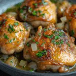 Garlic Chicken with Asiago Gravy