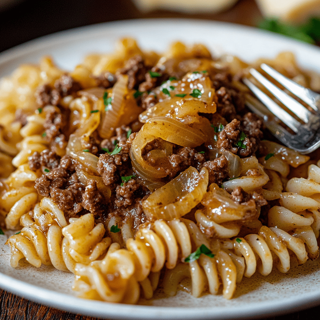 French Onion Ground Beef Casserole
