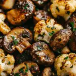 Garlic Mushrooms Cauliflower Skillet