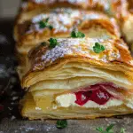 Rhubarb Cream Cheese Puff Pastries