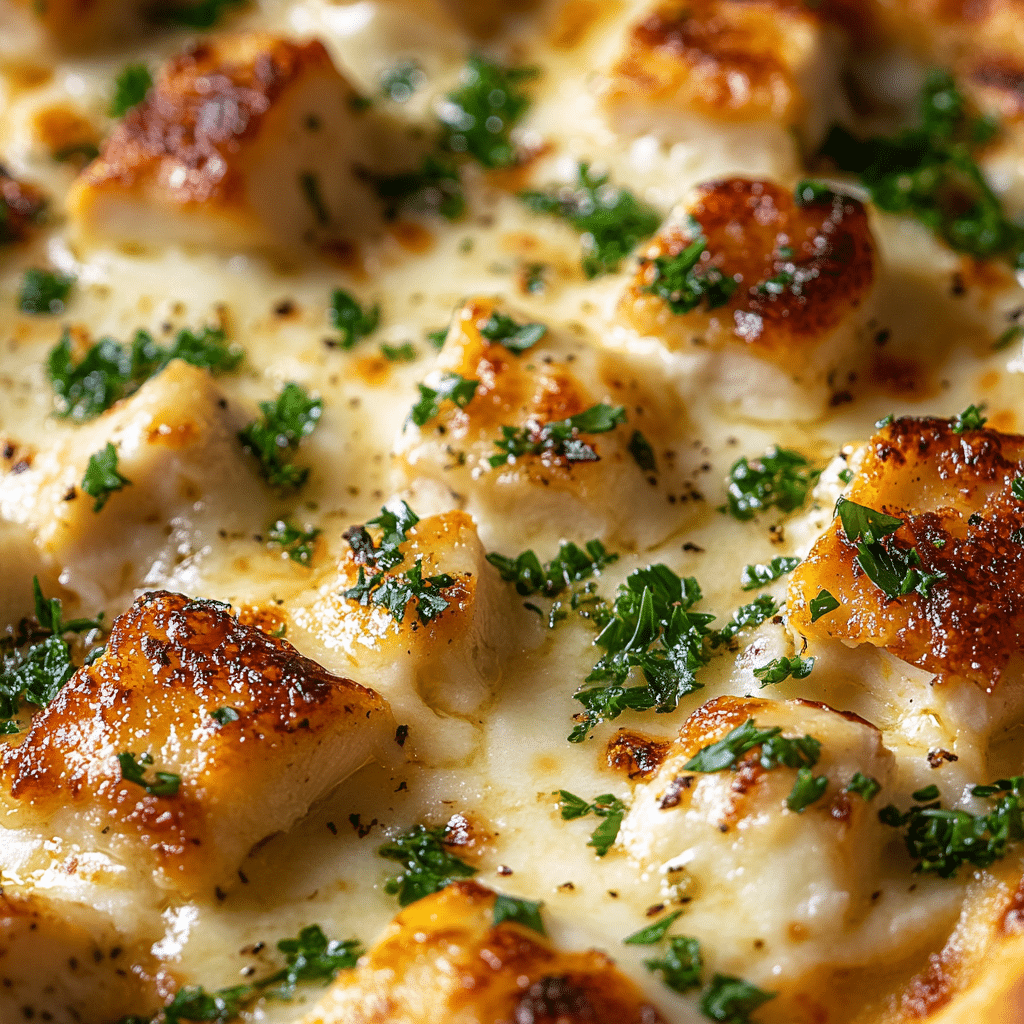 White Garlic Chicken Pizza