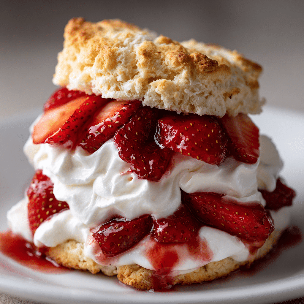 Homemade Strawberry Shortcake Biscuits - In A Cast Iron Skillet