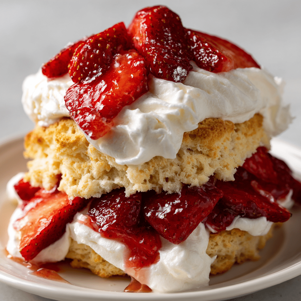 Homemade Strawberry Shortcake Biscuits - In A Cast Iron Skillet