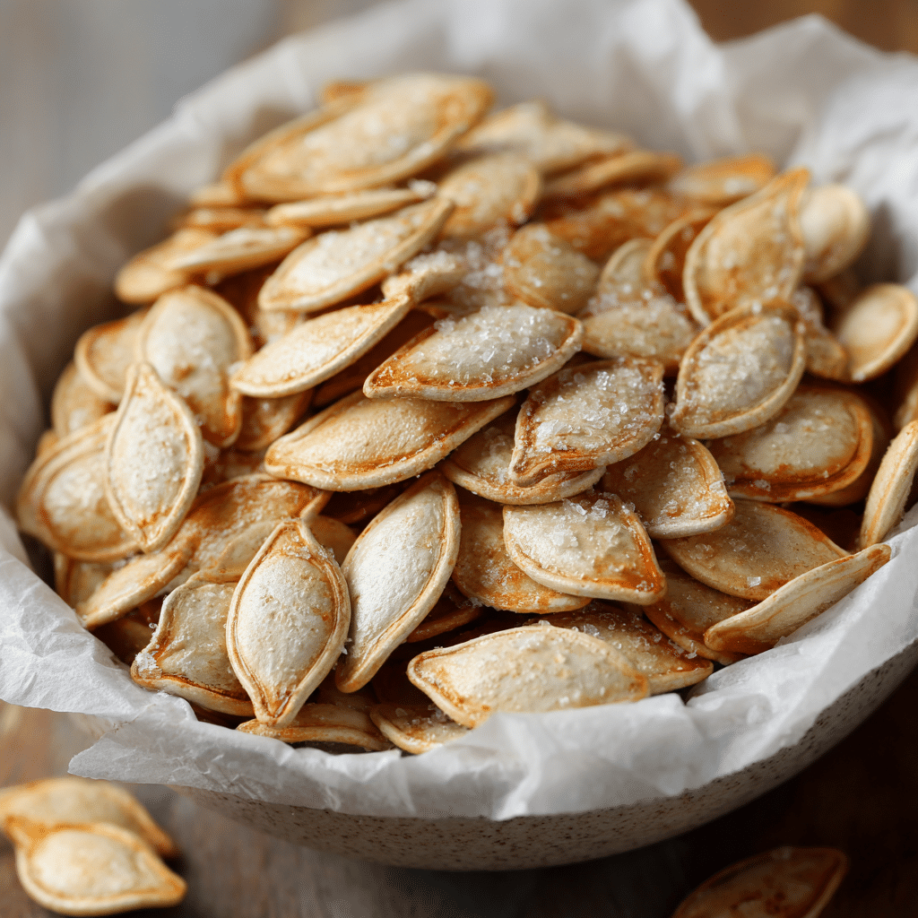Easy Salted Roasted Pumpkin Seeds (GF, Keto, Paleo, Whole 30, Vegan)