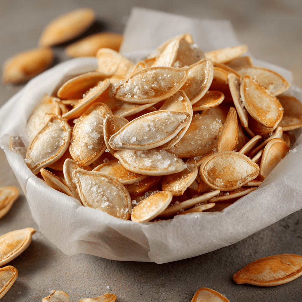Easy Salted Roasted Pumpkin Seeds (GF, Keto, Paleo, Whole 30, Vegan)