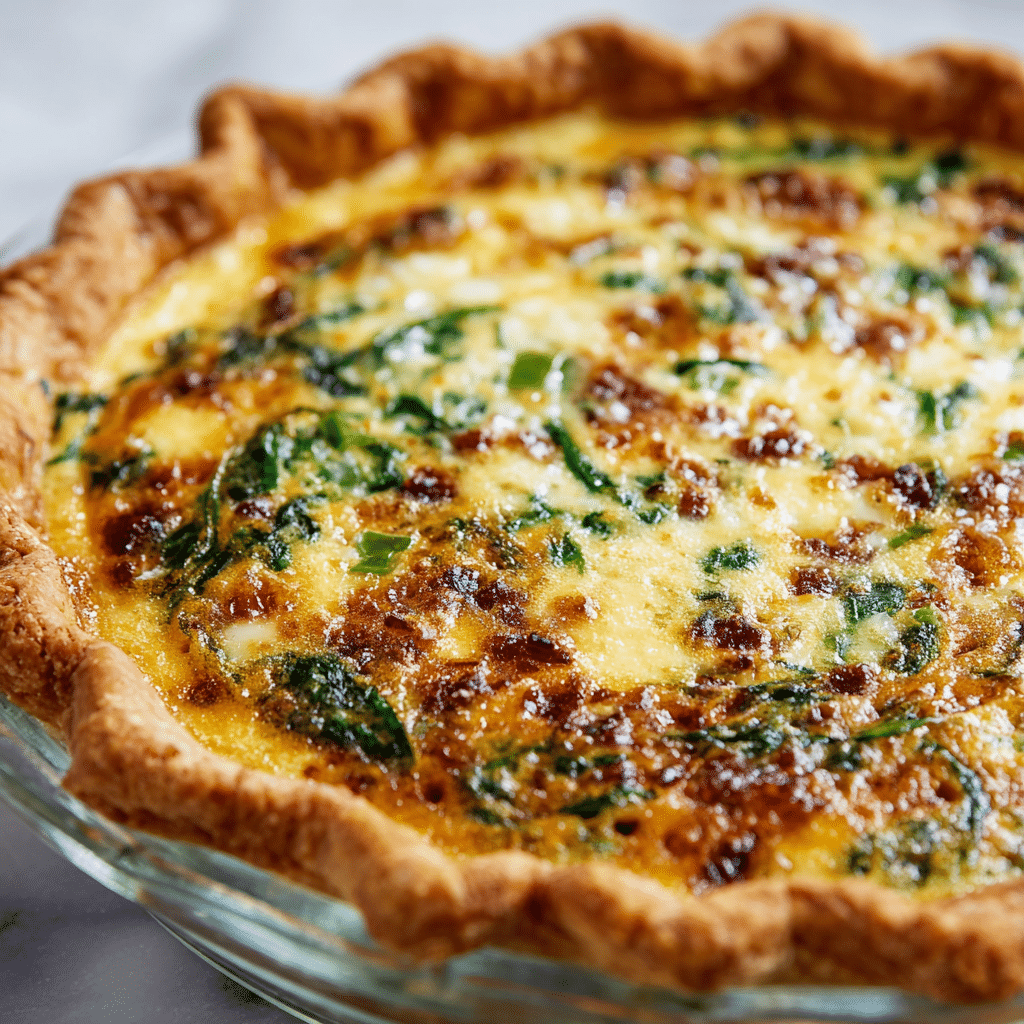 Spinach and Feta Quiche