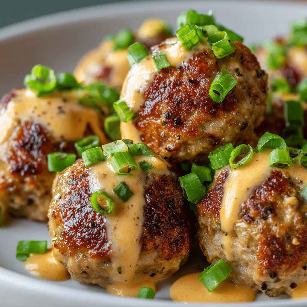 Turkey Meatballs and Spicy Aioli (Gluten-Free, Low Carb, Keto)