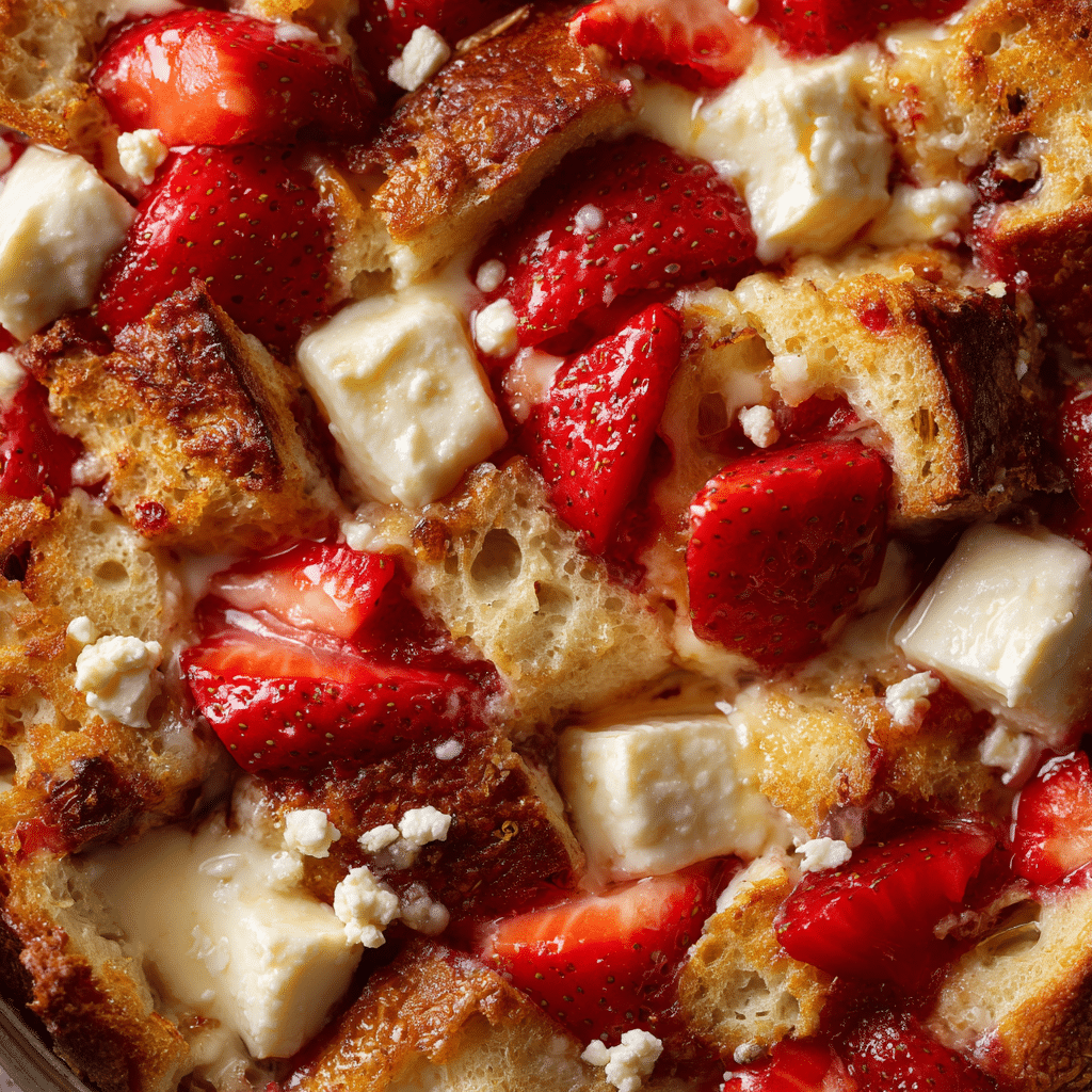 Strawberry Cream Cheese French Toast Bake