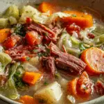 Leftover Corned Beef and Cabbage Soup