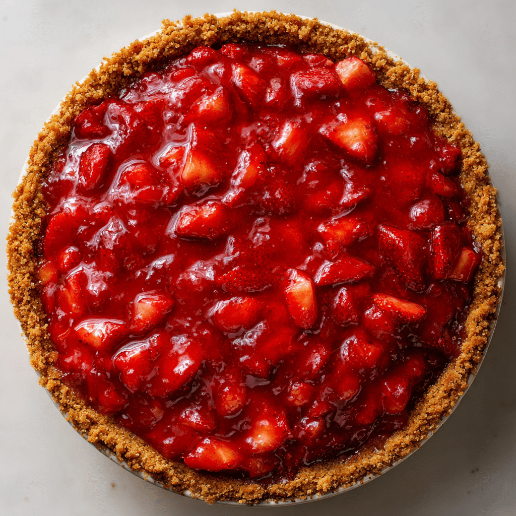 Strawberry Rhubarb Cream Pie