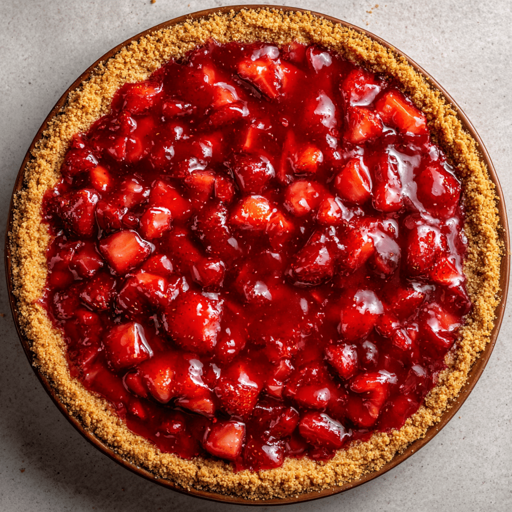 Strawberry Rhubarb Cream Pie