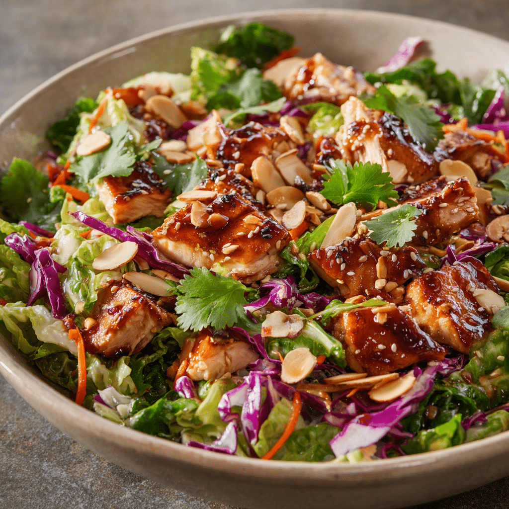Healthy Asian Chicken Crunch Salad